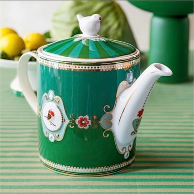 Pip Studio Yeşil Porselen Demlik 1300 Ml