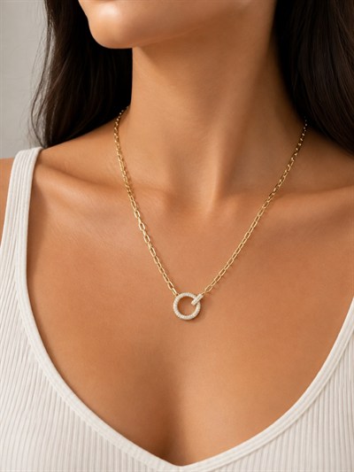 Lune Gold Kolye 