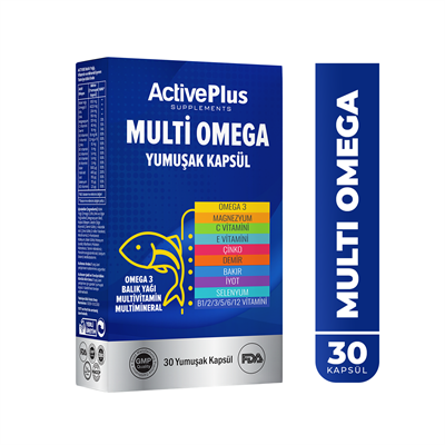ActivePlus Multi Omega 30 Yumuşak Kapsül Softjel