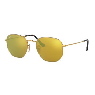 Ray-Ban Hexagonal RB 3548N 001/93 48 - Sarı Kadın Güneş Gözlüğü
