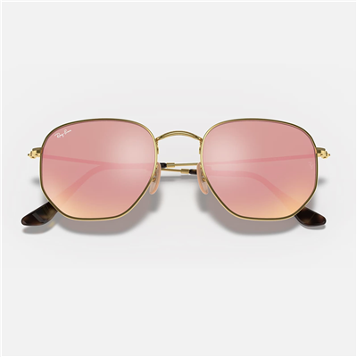Ray-Ban Hexagonal RB 3548N 001/Z2 51 - Altın Kadın Güneş Gözlüğü