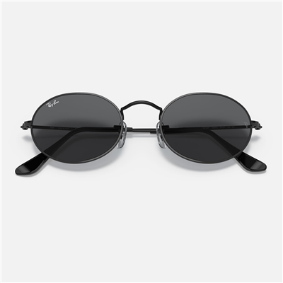 Ray-Ban Oval RB 3547 002/B1 51 - Siyah Unisex Güneş Gözlüğü