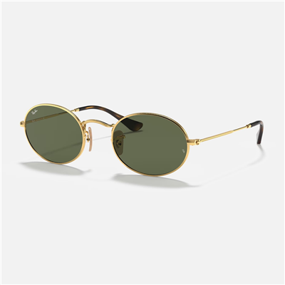 Ray-Ban Oval RB 3547N 001 51 - Altın Unisex Güneş Gözlüğü