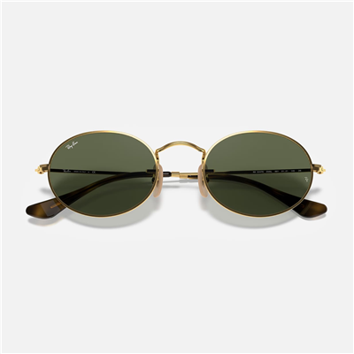 Ray-Ban Oval RB 3547N 001 51 - Altın Unisex Güneş Gözlüğü