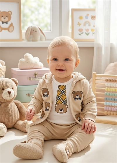 Ayıcık Figürlü Bebek Takım