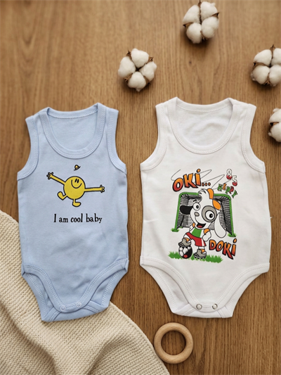 Erkek Bebek Badi 2'li