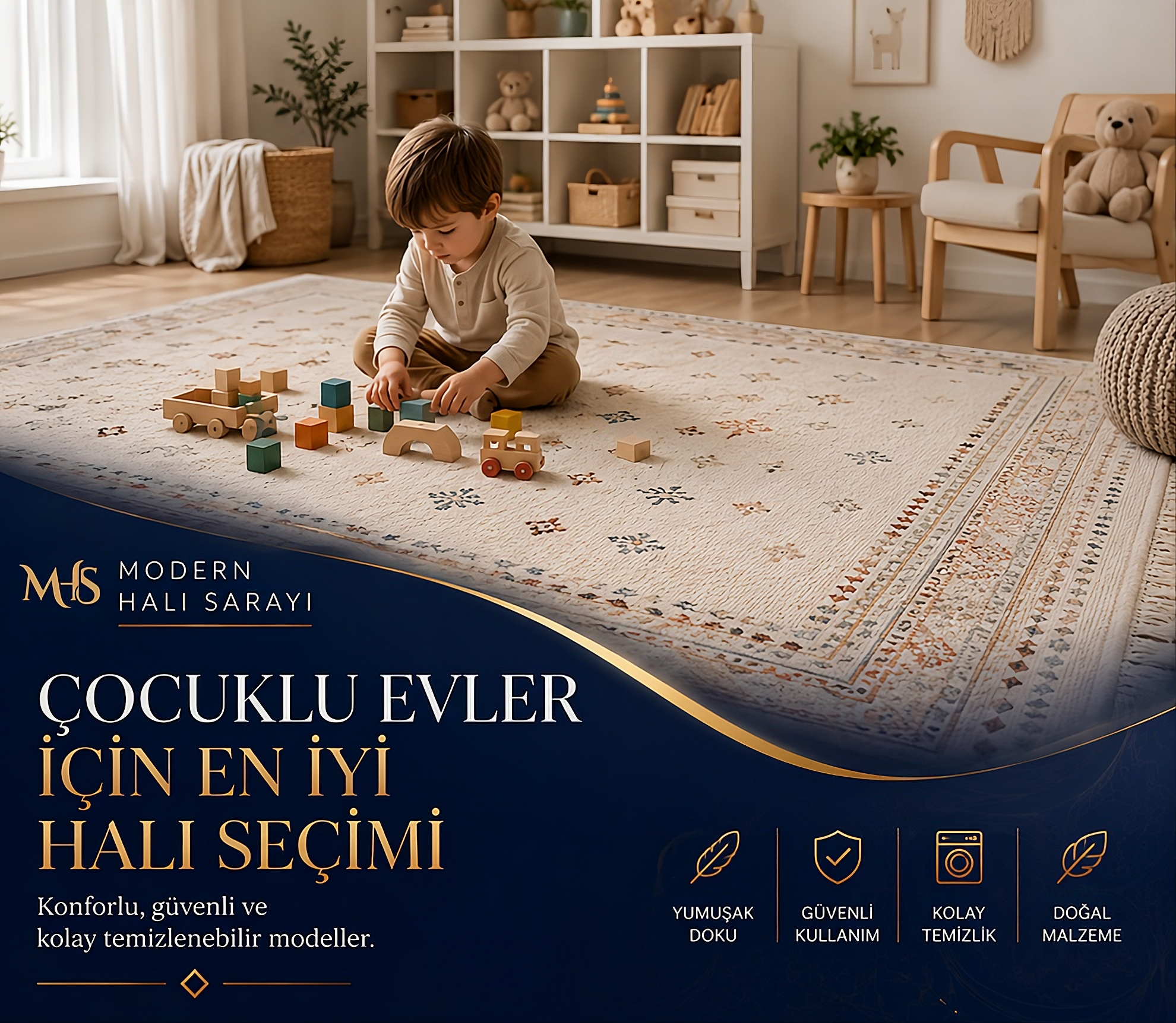 Çocuklu Evler İçin En İyi Halı Seçimi