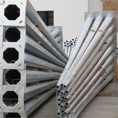 11 Metre Tek Konsol AD1 110 10 Konsol Boyu 1 Metre Yeni Tedaş Galvaniz Poligon Sokak Aydınlatma Direği