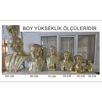 40 cm Pirinç Atatürk Büstü