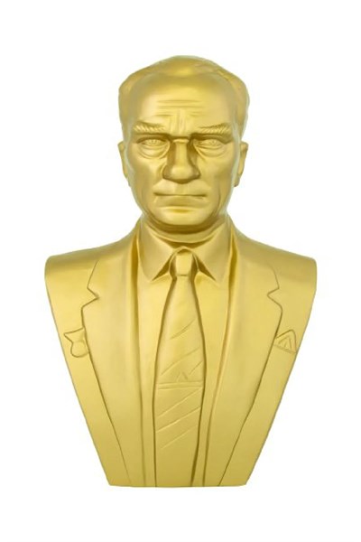 Atatürk Büstü (100cm Alüminyum)+ Kaide (120cm)+ Alt tabla Lise Modeli