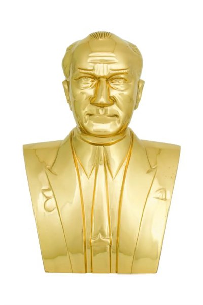 Atatürk Büstü (55cm Pirinç)+ Kaide (100cm) İlkokul Modeli