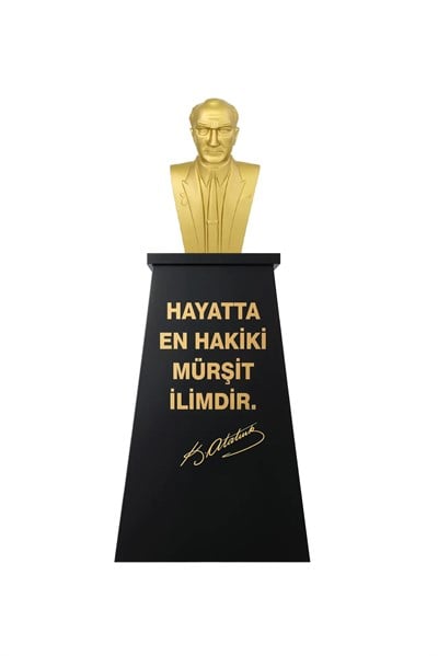 Atatürk Büstü (60cm Fiber)+ Kaide (120cm) Lise Modeli