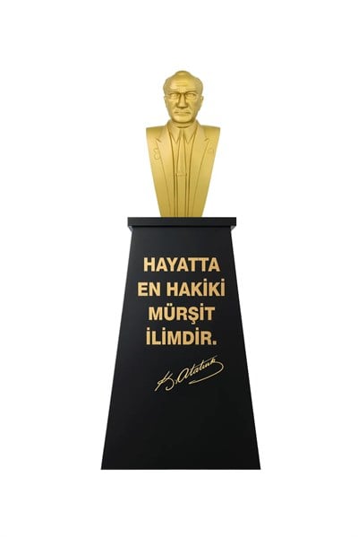 Atatürk Büstü (70cm Fiber)+ Kaide (120cm) Lise Modeli
