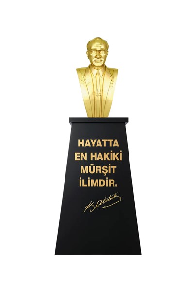 Atatürk Büstü (70cm Pirinç)+ Kaide (120cm) Lise Modeli