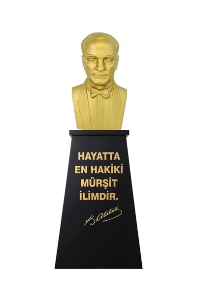 Atatürk Büstü (85cm Alüminyum)+ Kaide (120cm) Lise Modeli