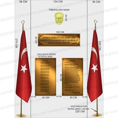Atatürk Köşesi Seti Poz Model 03