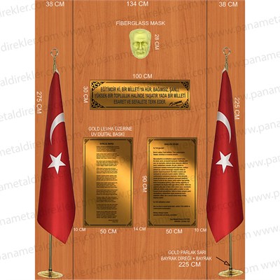 Atatürk Köşesi Seti Poz Model 03