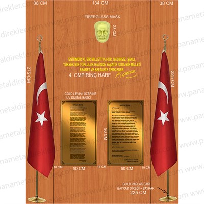 Atatürk Köşesi Seti Poz Model 04