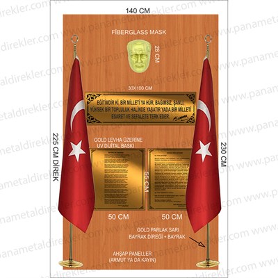 Atatürk Köşesi Seti Poz Model 05