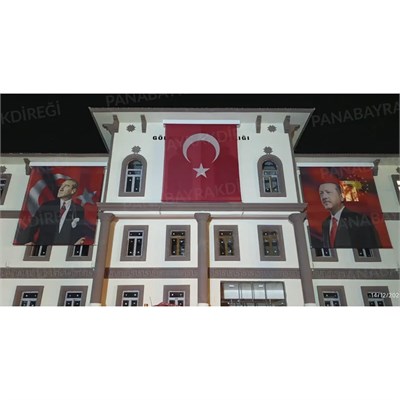 CEPHE BAYRAK ASMA SİSTEMİ OTOMATİK MOTORLU UZAKTAN KUMANDALI 300x450 CM