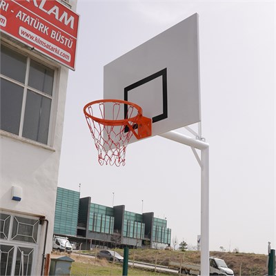 EKO Basketbol Potası Bahçe Tipi Tek Direkli Sac Panya
