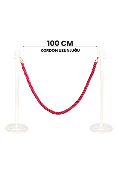 Protokol Bariyer Kordonu, Altın Sarısı (1,5mt)