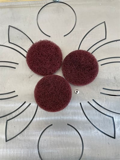10lu skoch mop 50mm çaplı Parlatma ve Yüzey Temizleme Metal Taş Tozu Terazzo