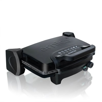 Arnica GH26262 Ayvalık Stil Siyah Tost Makinesi