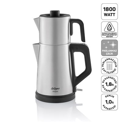 Arzum AR3129 Deminde İnox Çay Makinesi