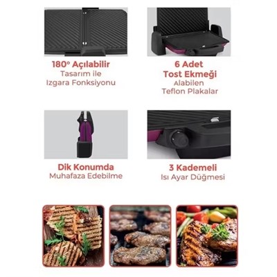 Goldmaster Evia EA-4400 M Mor Tost Makines,