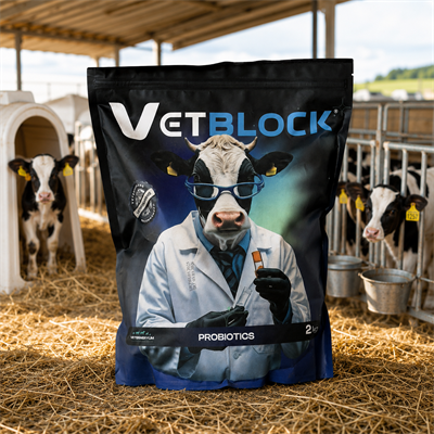 VetBlock® Probiyotik Bağırsak Destekleyici Toz (Buzağı, Kuzu ve Oğlaklar İçin) – 2 Kg