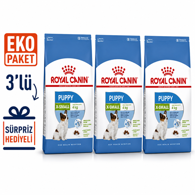 Royal Canin Xsmall Puppy Yavru Köpek Maması 3 Kg X 3'lü Eko Paket 