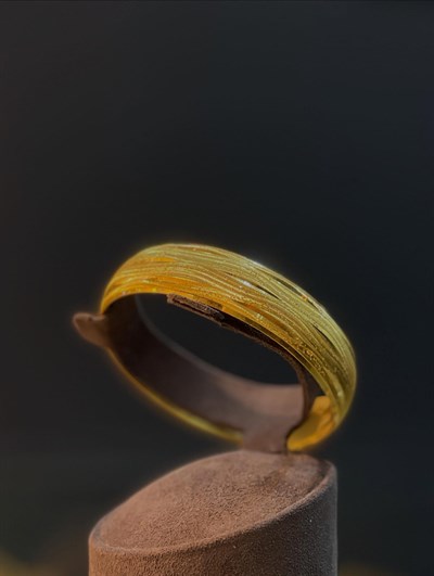 Gerçek Altın Kaplama 15 mm (1,5) cm bilezik