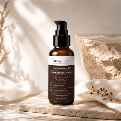 Hyaluronik Asit Yoğun Nemlendirici Krem ve Makyaj Bazı 50 ml