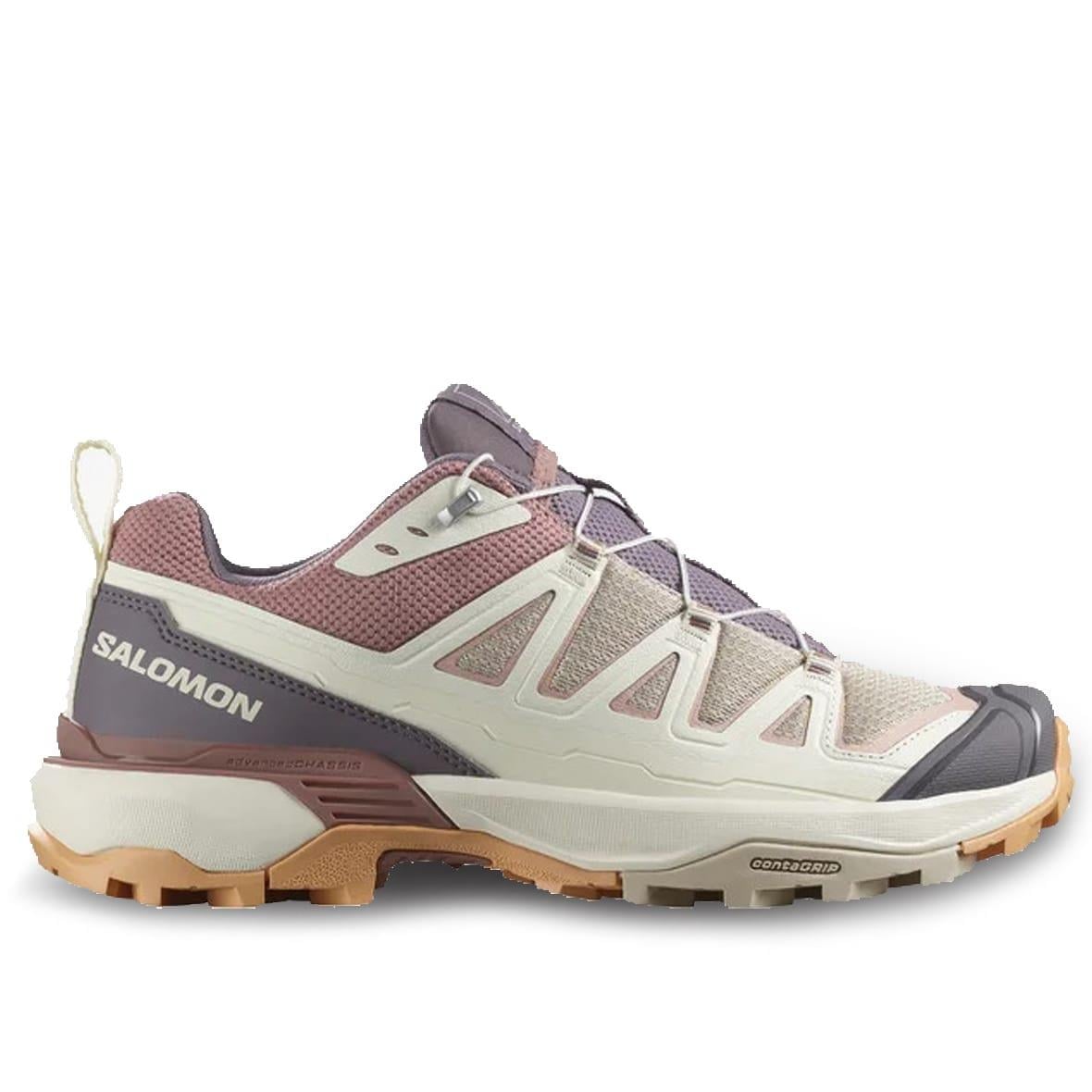  Salomon X Ultra 360 Edge Kadın Outdoor Ayakkabı - Krem / Mürdüm