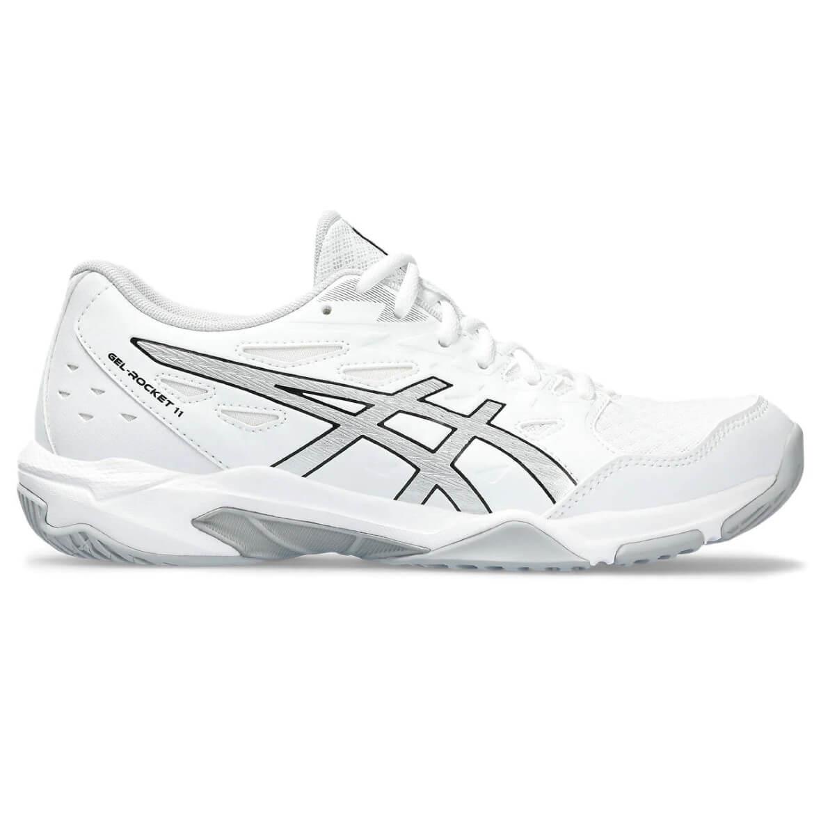 Asics Gel-Rocket 11 Kadın Spor Ayakkabı - Beyaz / Gri