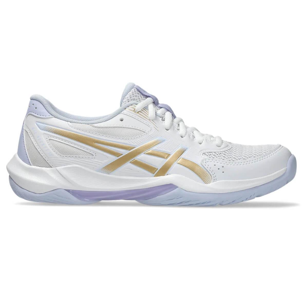 Asics Gel-Rocket 12 Kadın Spor Ayakkabı - Beyaz / Altın
