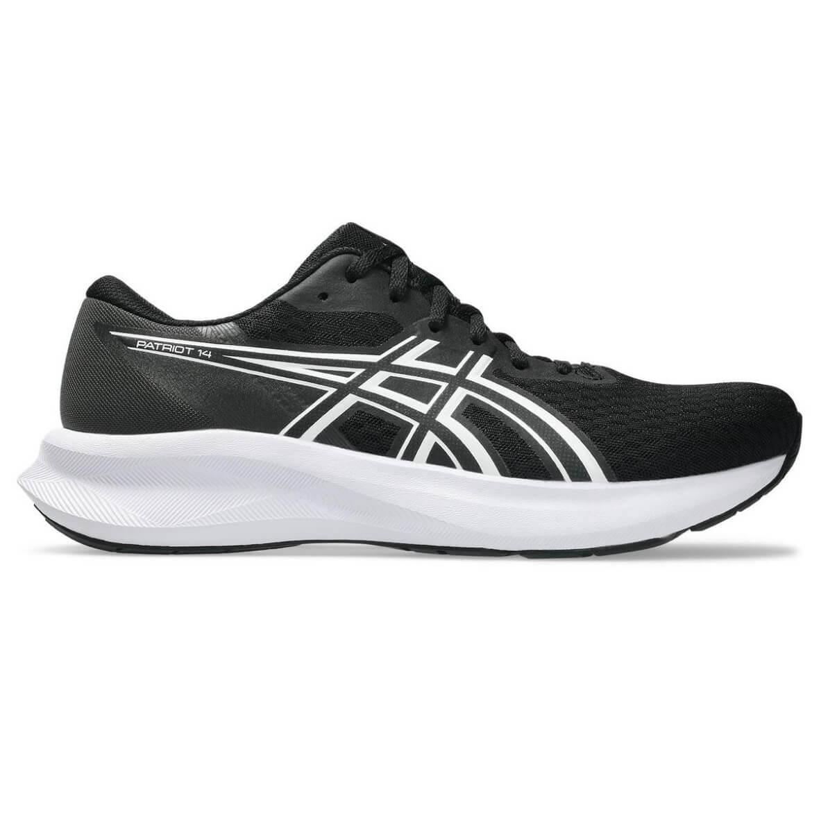 Asics Patriot 14 Erkek Koşu Ayakkabısı - Siyah / Beyaz