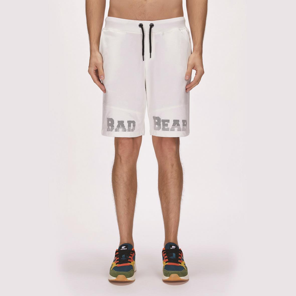Bad Bear Grid Erkek Şort - Kırık Beyaz