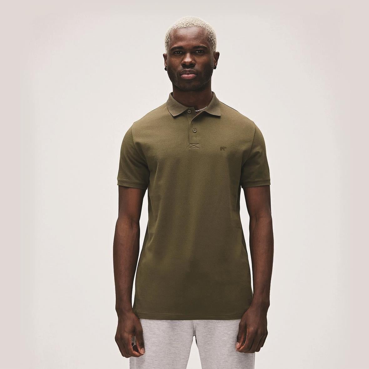 Bad Bear Stark Polo Yaka Erkek T-Shirt - Haki