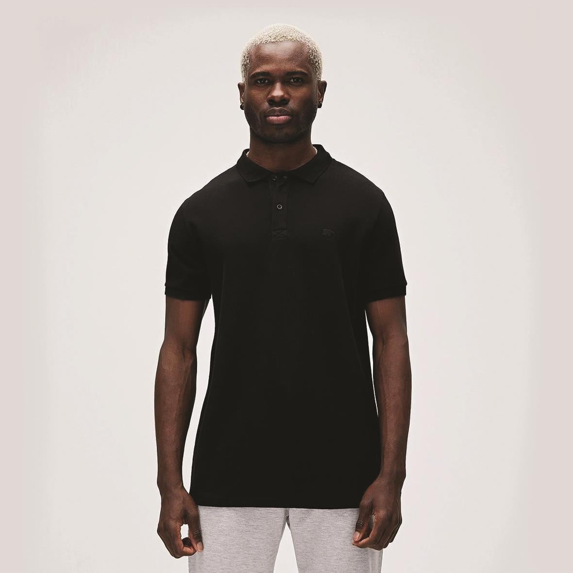 Bad Bear Stark Polo Yaka Erkek T-Shirt - Siyah