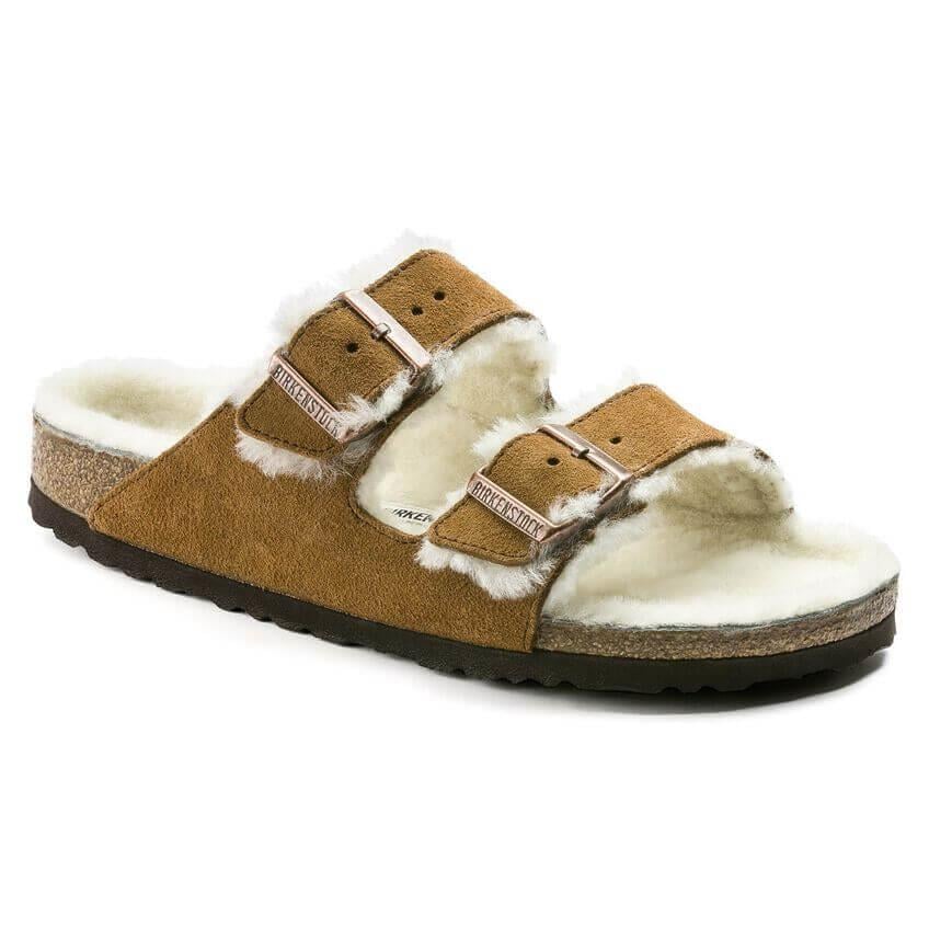 Birkenstock Arizona Shearling Kadın Terlik - Mink