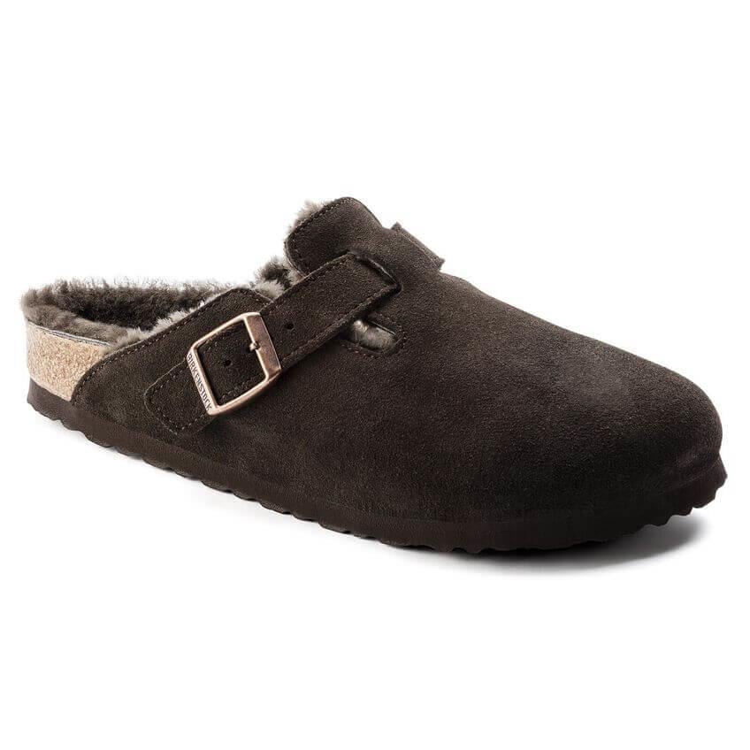 Birkenstock Boston VL Shearling Kadın Terlik - Mocha
