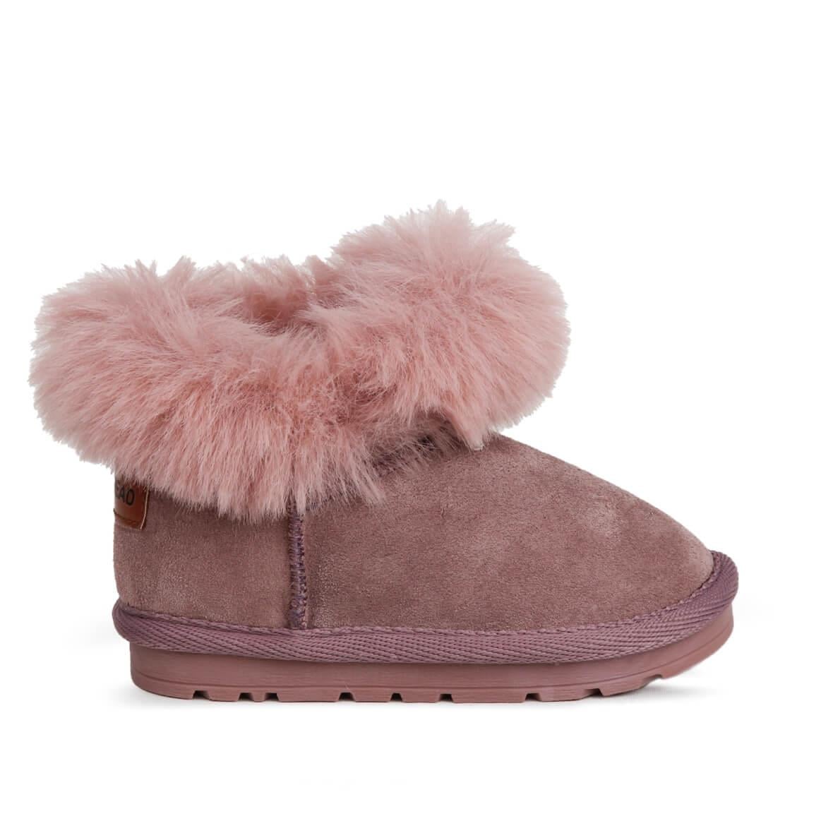 Buckhead Slide BUCK3062-BH009 Kürklü Çocuk Botu - Toz Pembe