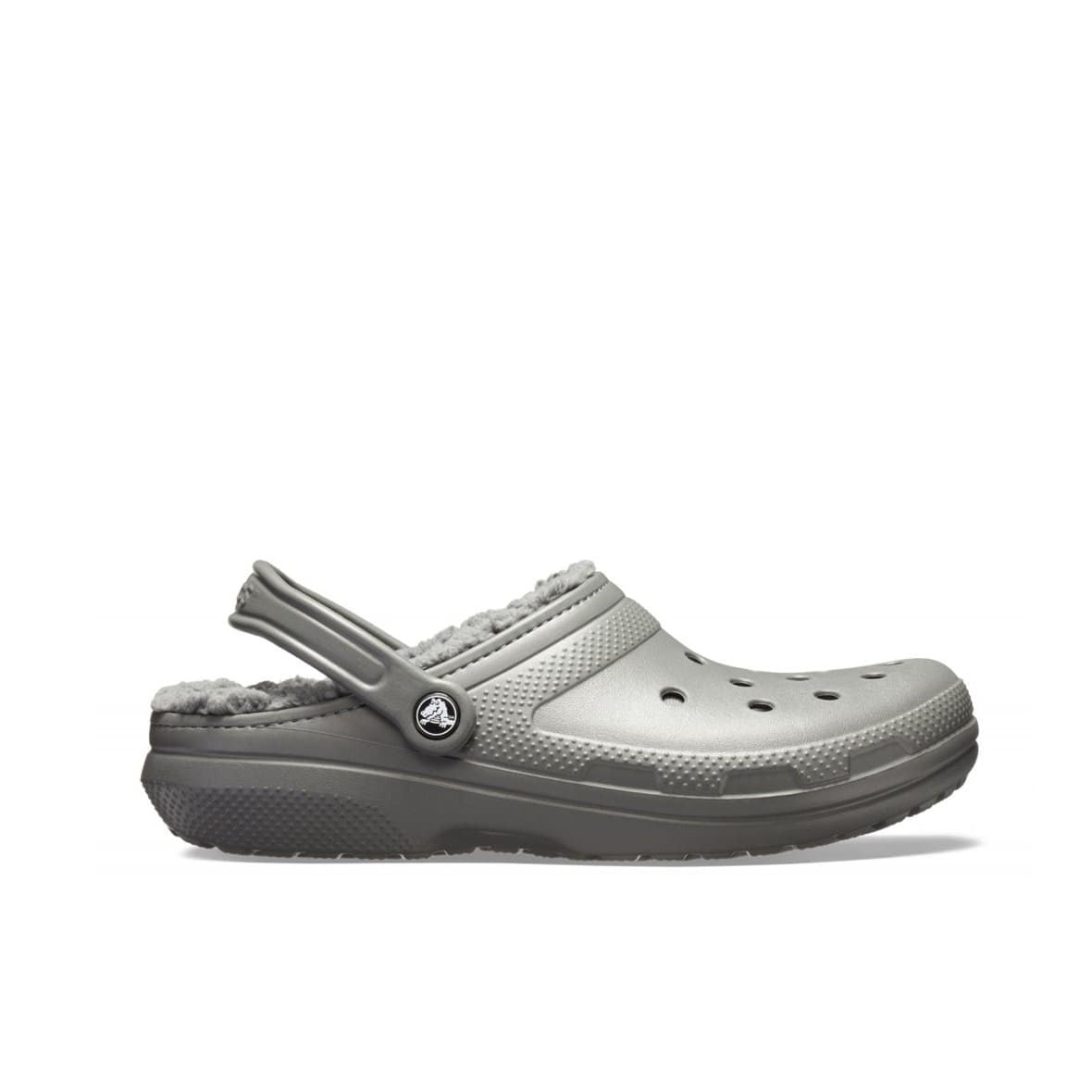 Crocs Classic Lined Clog Erkek Terlik - Slate Grey/Smoke