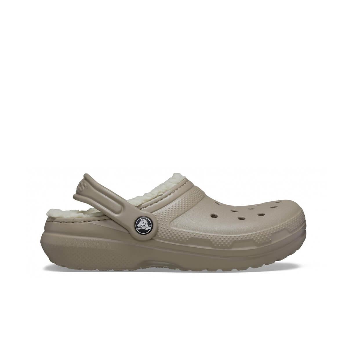 Crocs Classic Lined Clog K Çocuk Terlik - Sütlü Kahve
