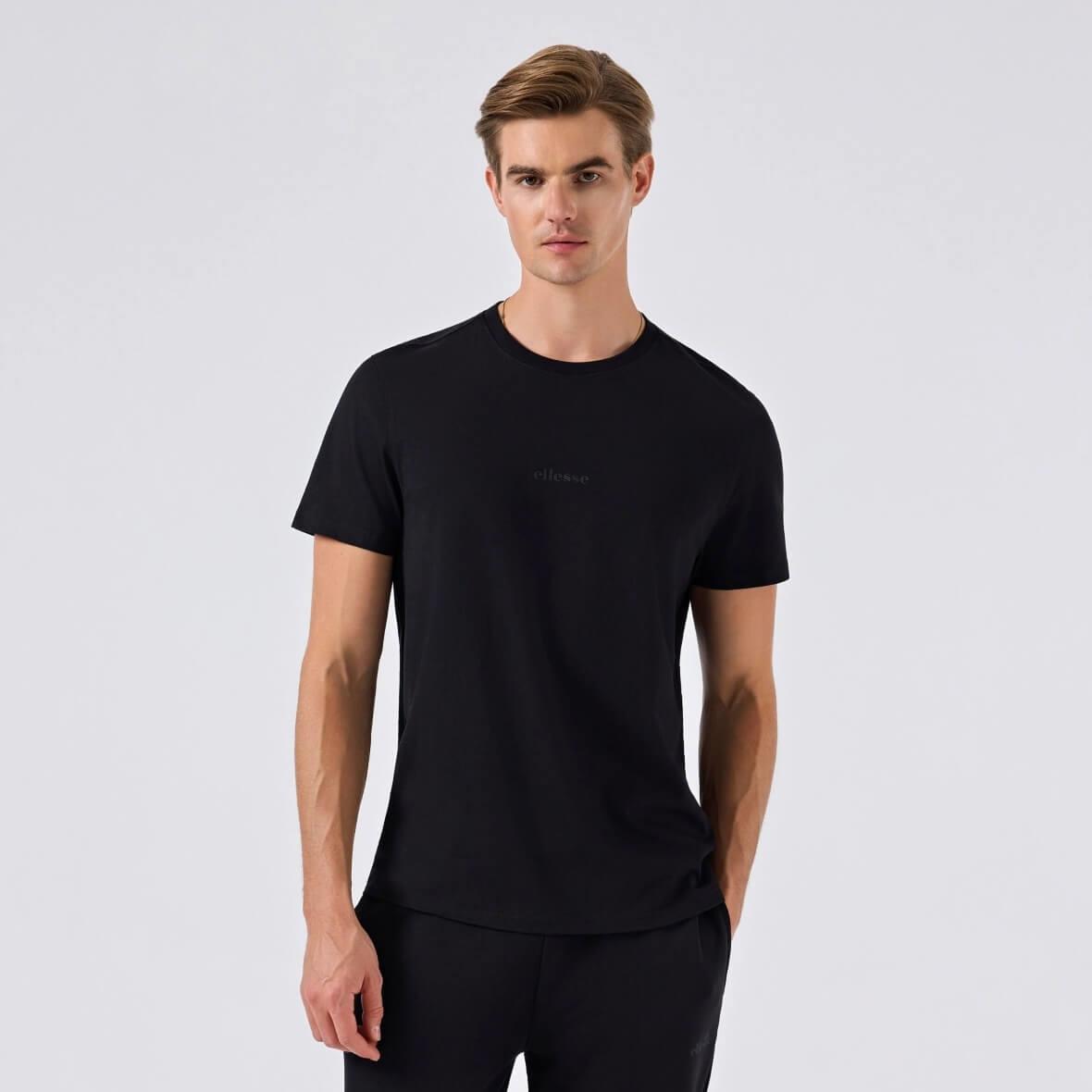Ellesse 5SM5462-BK Bisiklet Yaka Erkek T-Shirt - Siyah