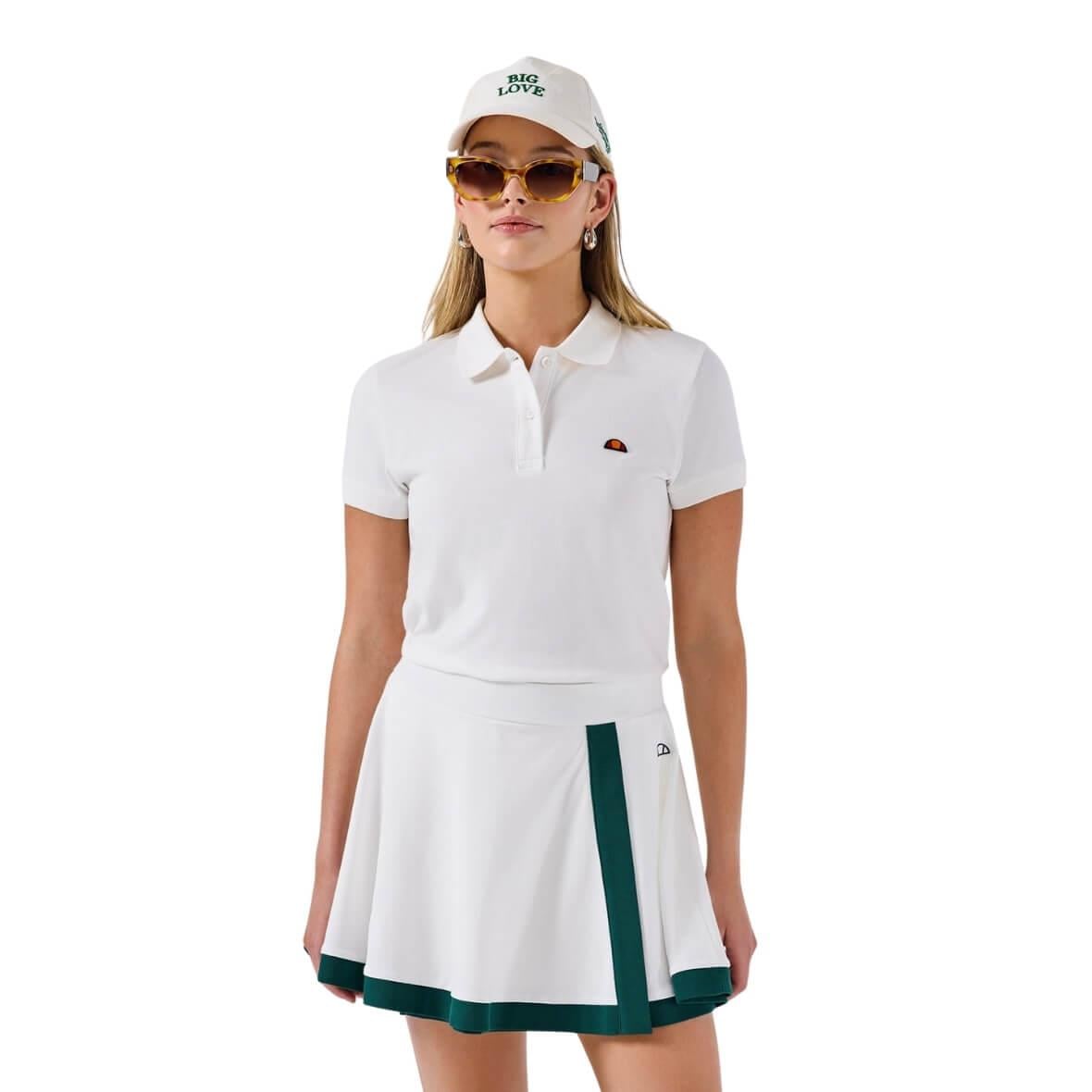 Ellesse 6SF5056-OF Kadın Polo Yaka T-Shirt - Kırık Beyaz