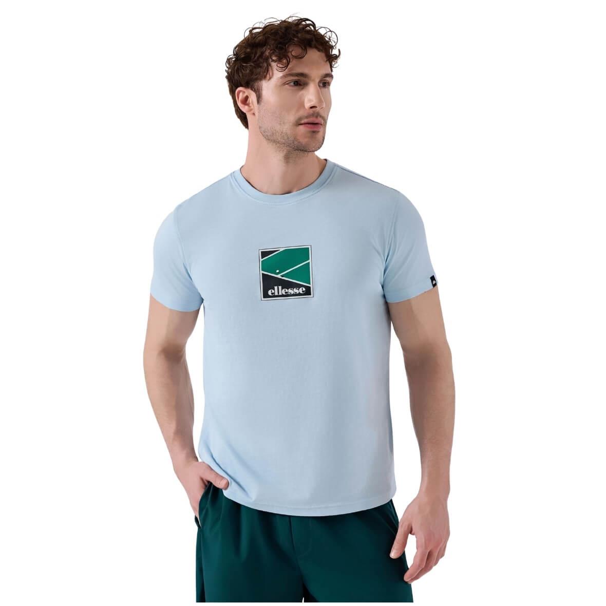 Ellesse 6SM5025-BBL Bisiklet Yaka Erkek T-Shirt - Bebek Mavisi