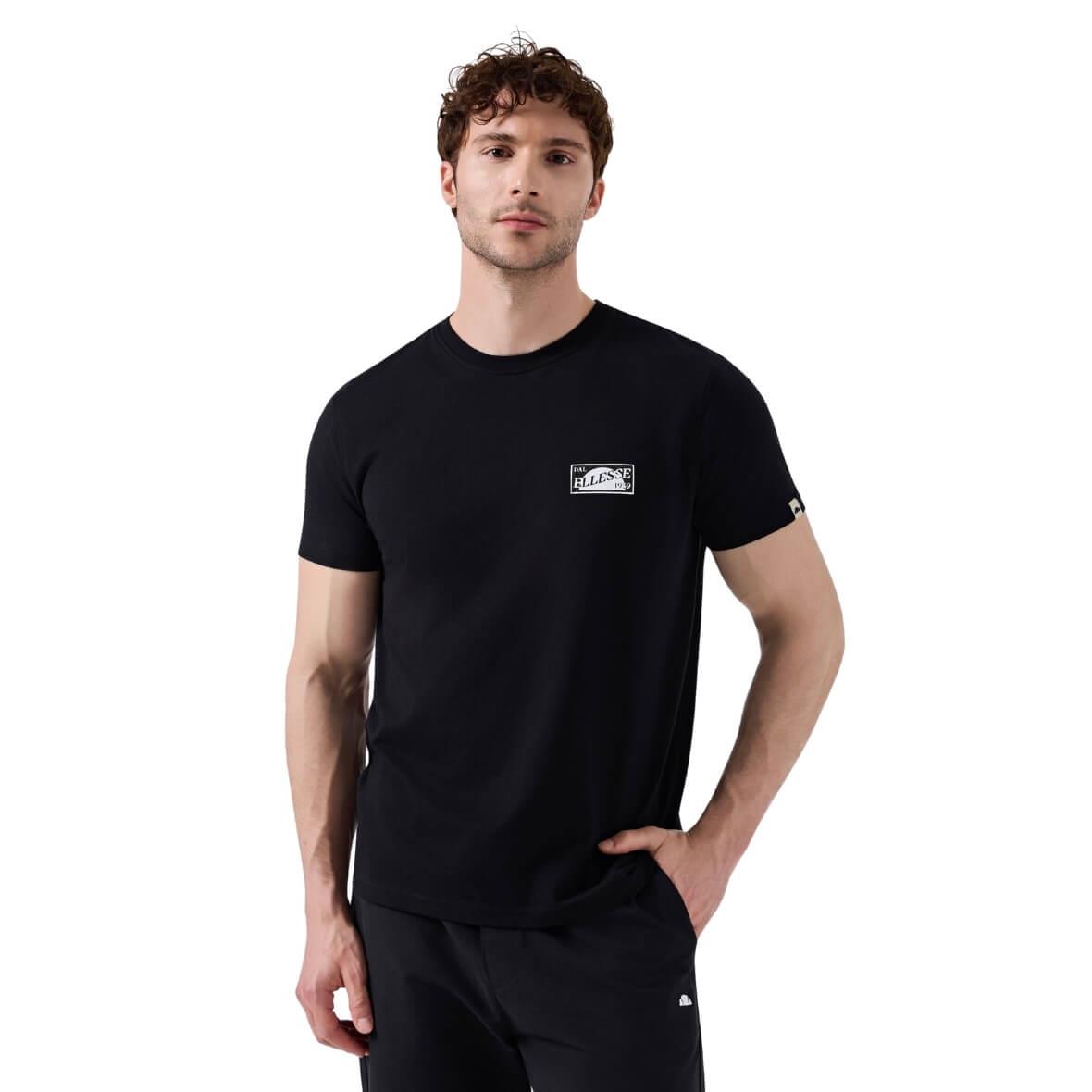 Ellesse 6SM5028-BK Bisiklet Yaka Erkek T-Shirt - Siyah